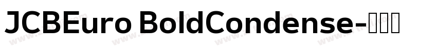 JCBEuro BoldCondense字体转换